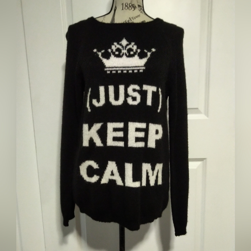 Brand New Forever 21 Just Keep Calm Sweater